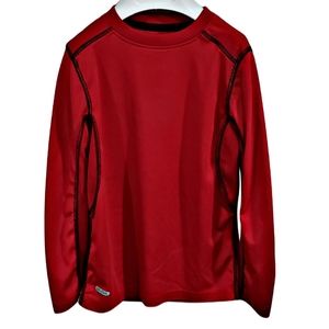 🤑Dri-Star Boys' Red Long Sleeve Activeware Shirt